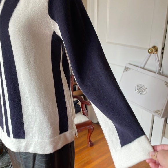 Ann Taylor Blue and White Crew Neck Sweater Size M - Picture 3 of 7